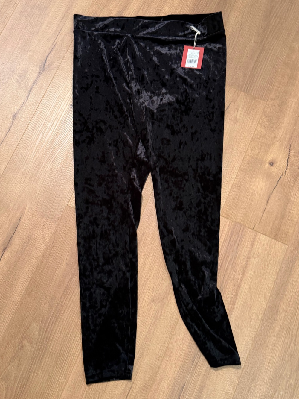Black Velvet Leggings